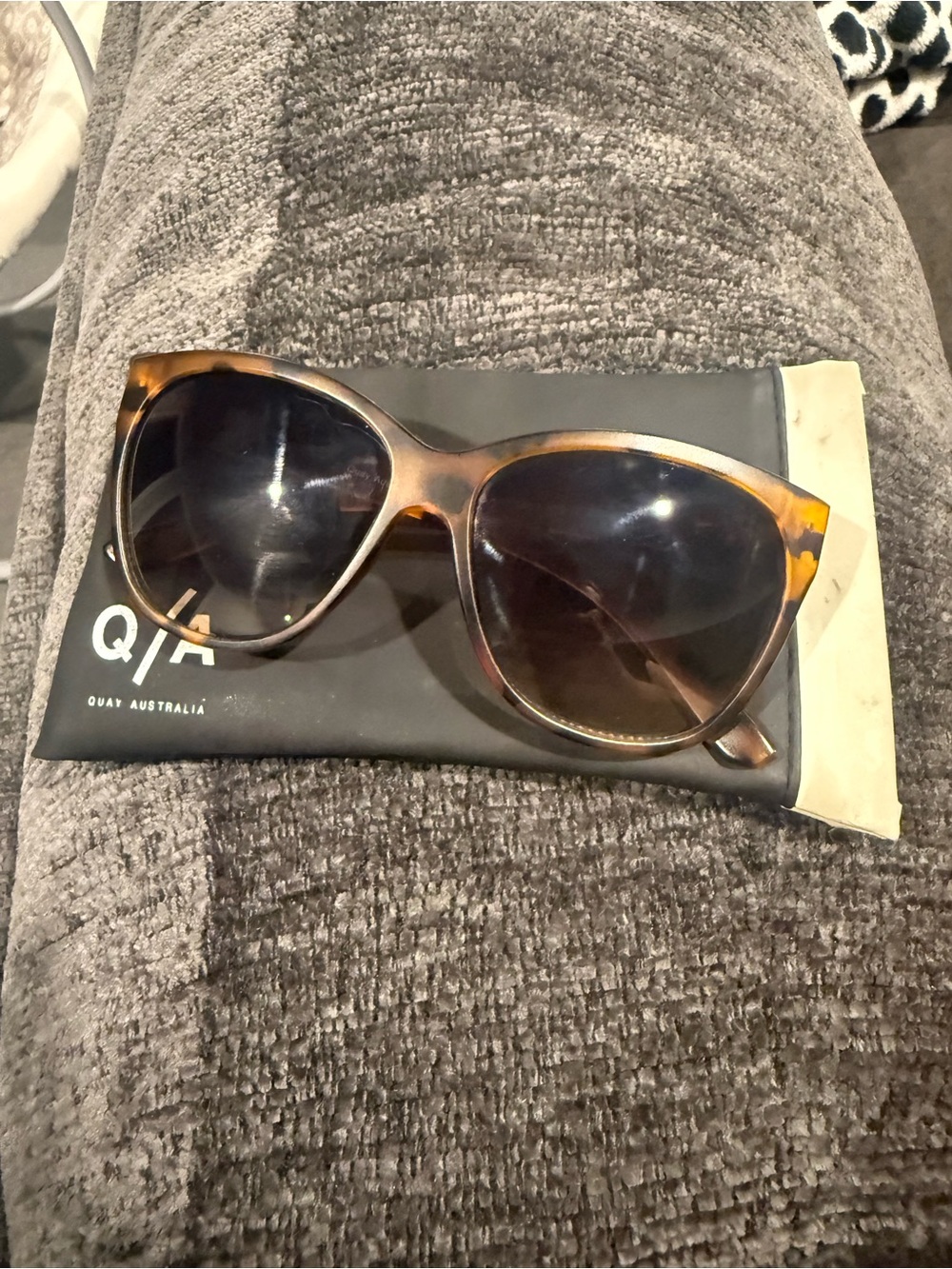 Quay Australia Tortoiseshell Cat Eye Sunglasses - Brown Lenses